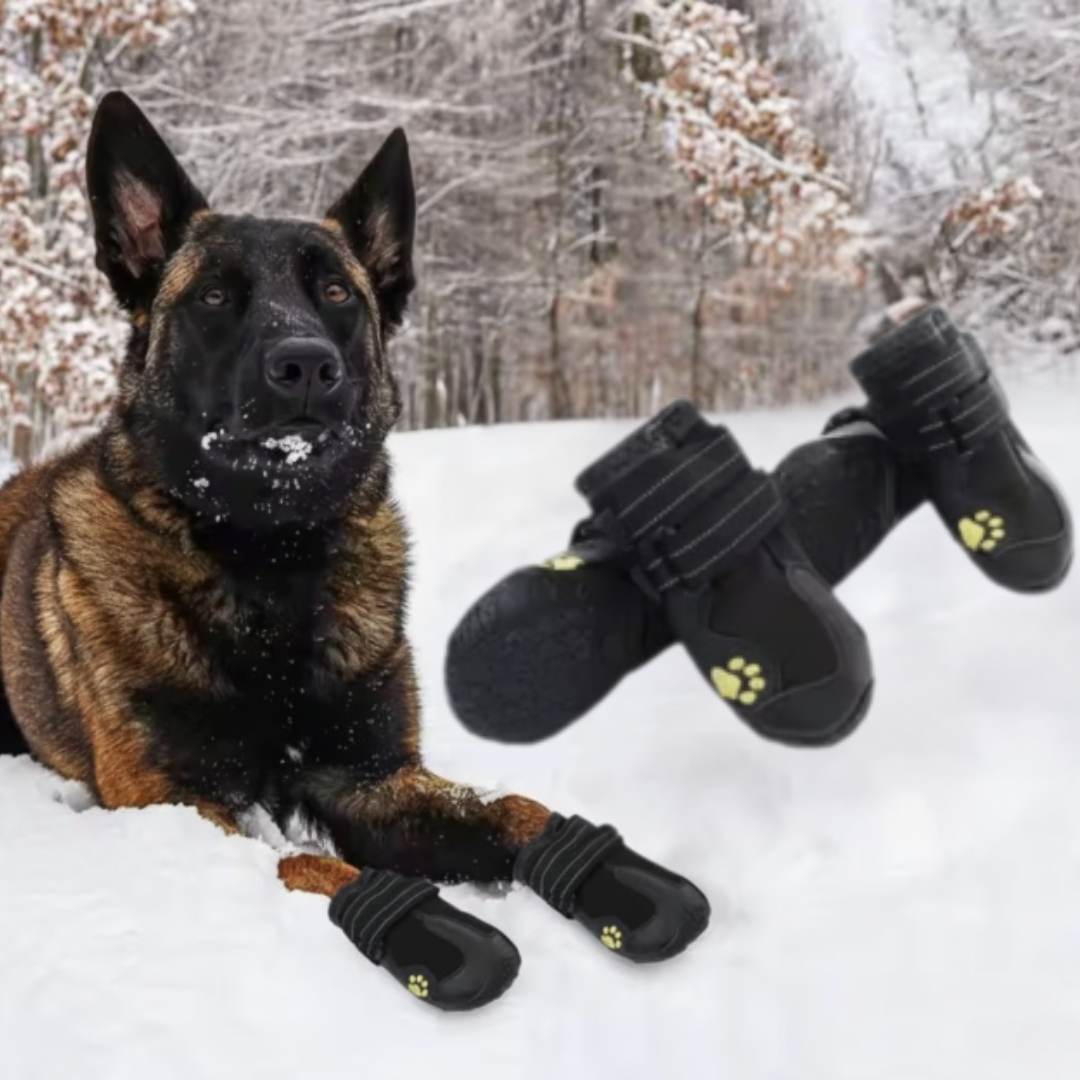 Waterproof Winter Dog Boots (4pcs)