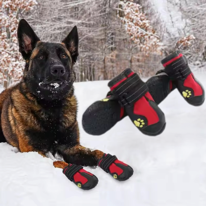 Waterproof Winter Dog Boots (4pcs)