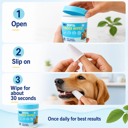 Pet Finger Dental Wipes