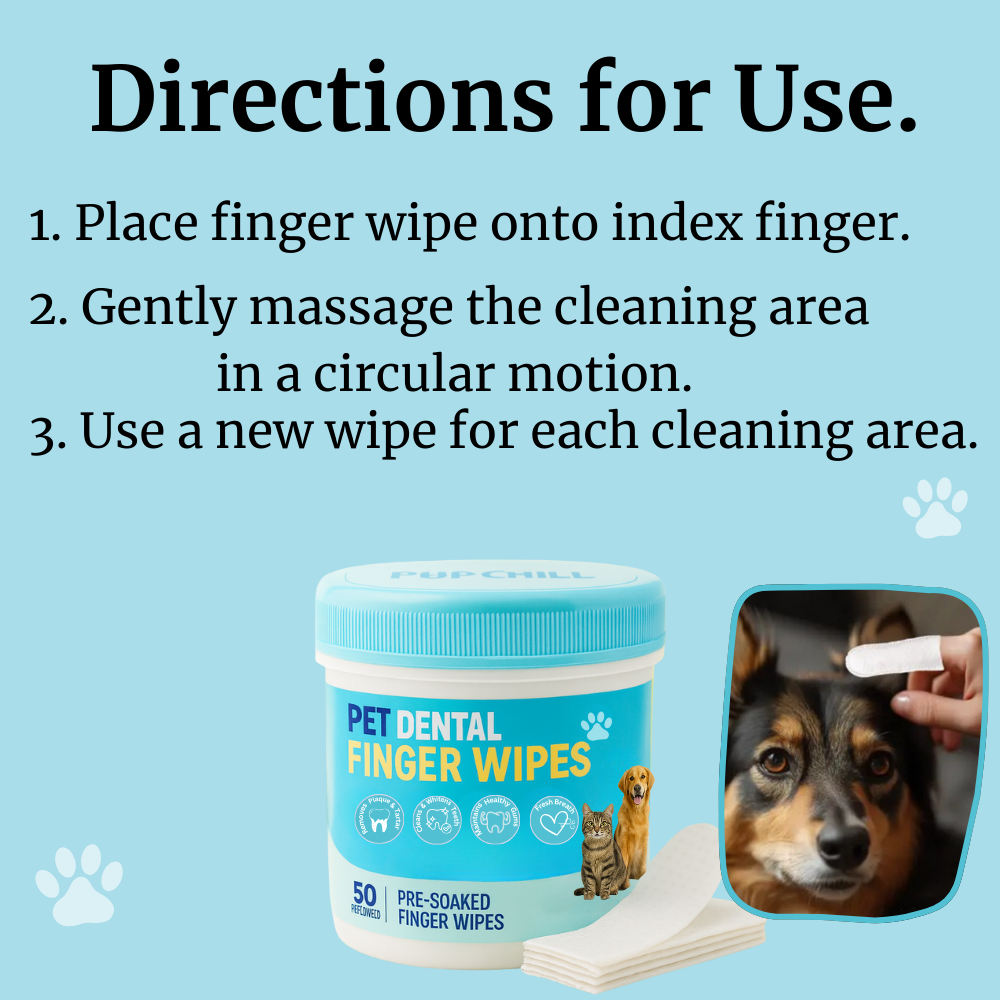 Pet Finger Dental Wipes