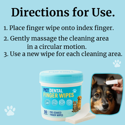 Pet Finger Dental Wipes