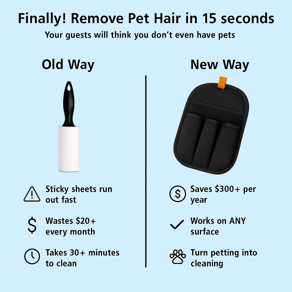 HairMagnet Pro™ – First Electrostatic Pet Hair Glove