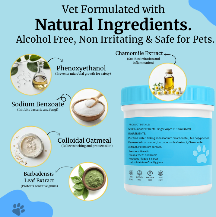 Pet Finger Dental Wipes