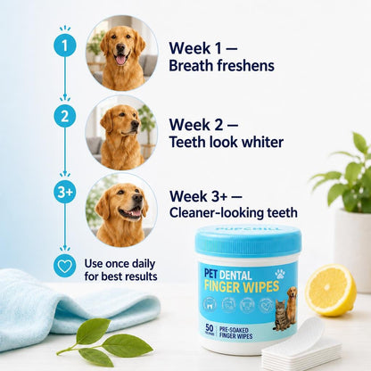 Pet Finger Dental Wipes